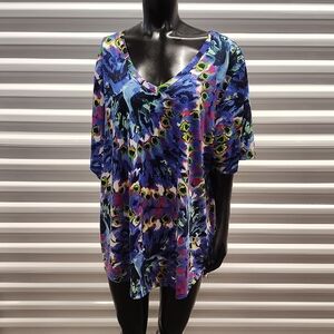 LuLaRoe Multicolor V-Neck Top